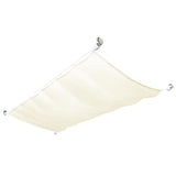 Patio Awning Oxford Fabric 140x420 cm Cream - Front View