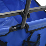 Folding Hand Trolley Steel Blue - 45-Degree Angle