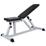 Workout Bench with Barbell and Dumbbell Set 60.5 kg - Side View