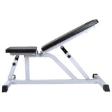 Workout Bench with Barbell and Dumbbell Set 60.5 kg - Rear View