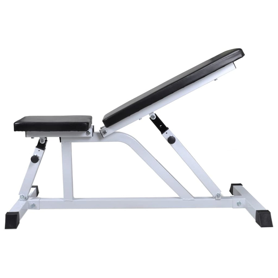 Workout Bench with Barbell and Dumbbell Set 60,5 kg