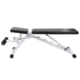 Workout Bench with Barbell and Dumbbell Set 60.5 kg - Side View