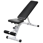 Workout Bench with Barbell and Dumbbell Set 60,5 kg
