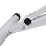 Workout Bench with Barbell and Dumbbell Set 60.5 kg - Rear View