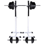 Barbell Squat Rack with Barbell and Dumbbell Set 60,5 kg
