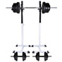 Barbell Squat Rack with Barbell and Dumbbell Set 60,5 kg