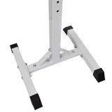 Barbell Squat Rack with Barbell and Dumbbell Set 60.5 kg - Top-Down View