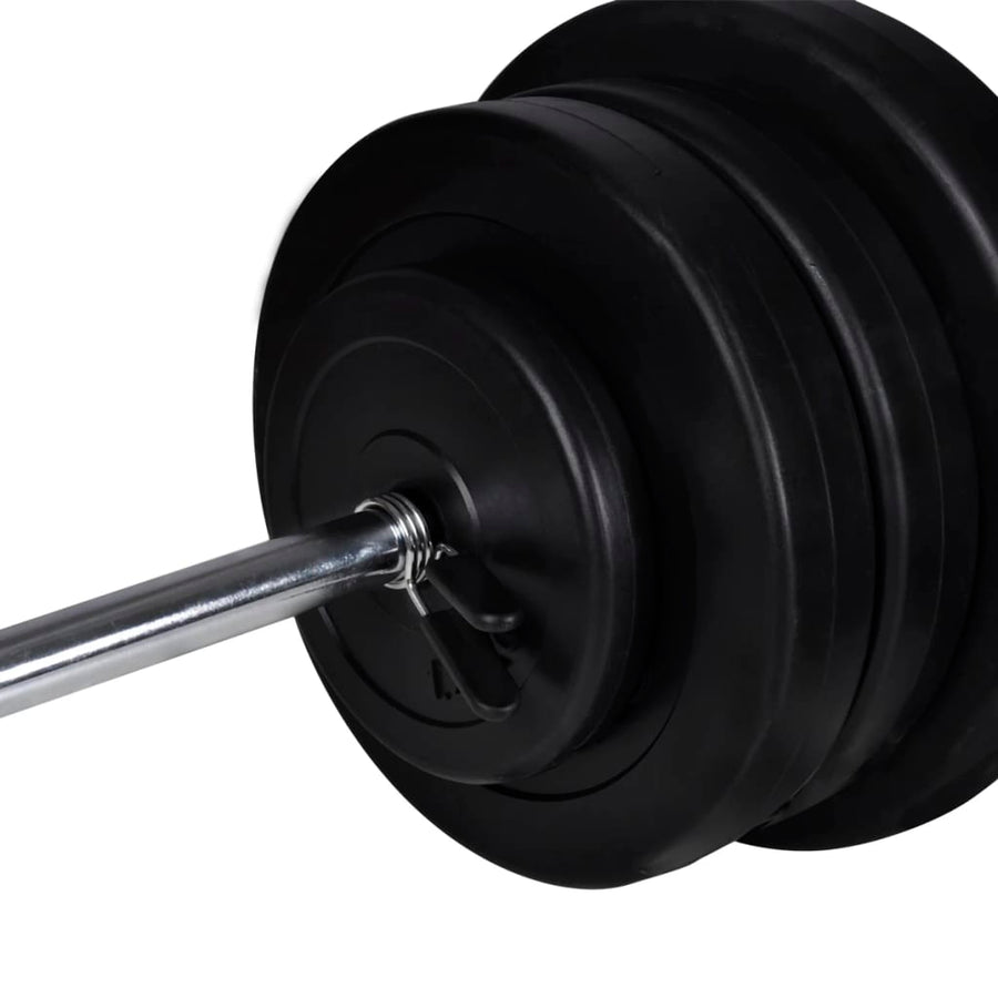 Barbell Squat Rack with Barbell and Dumbbell Set 60,5 kg