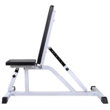 Workout Bench with Barbell and Dumbbell Set 30.5 kg - Front View