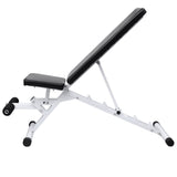 Workout Bench with Barbell and Dumbbell Set 30.5 kg - Front View