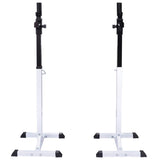 Barbell Squat Rack with Barbell and Dumbbell Set 30.5 kg - Side View