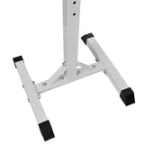 Barbell Squat Rack with Barbell and Dumbbell Set 30.5 kg - Top-Down View
