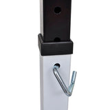 Barbell Squat Rack with Barbell and Dumbbell Set 30.5 kg - Rear View