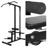 Power Tower with Weight Plates 40 kg - Front View
