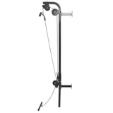 Wall-mounted Power Tower with Barbell and Dumbbell Set 60.5 kg - Front View