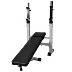 Workout Bench with Weight Rack, Barbell and Dumbbell Set 60,5kg