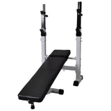 Workout Bench with Weight Rack Barbell and Dumbbell Set 60.5kg - 45-Degree Angle