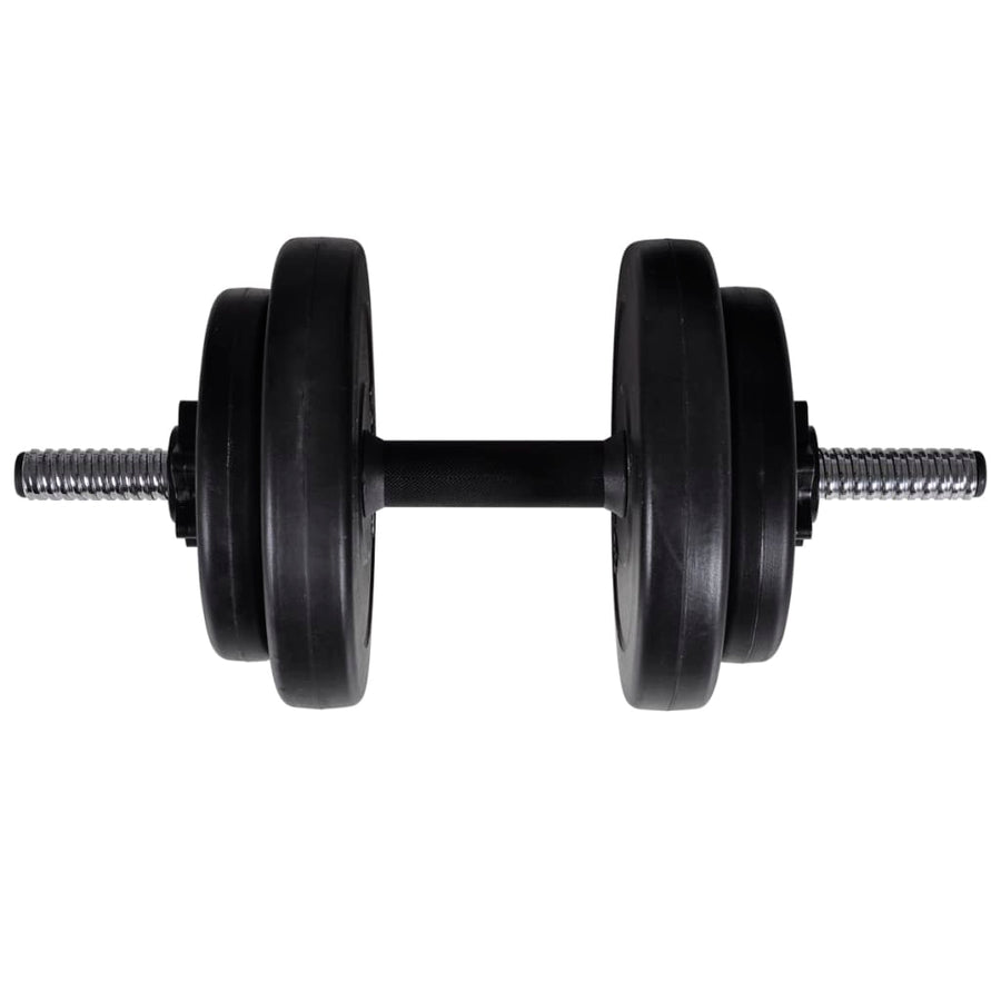 Workout Bench with Weight Rack, Barbell and Dumbbell Set 60,5kg