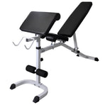 Workout Bench with Weight Rack, Barbell and Dumbbell Set 60,5kg
