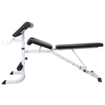 Workout Bench with Weight Rack, Barbell and Dumbbell Set 60,5kg