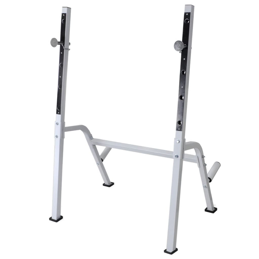 Workout Bench with Weight Rack, Barbell and Dumbbell Set 60,5kg