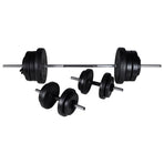 Weight Bench with Weight Rack, Barbell and Dumbbell Set 60,5kg