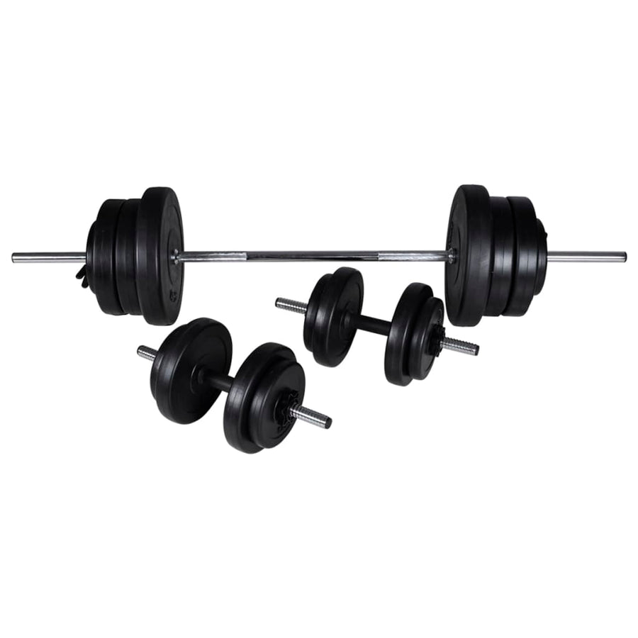 Weight Bench with Weight Rack, Barbell and Dumbbell Set 60,5kg