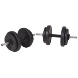 Workout Bench with Weight Rack&Barbell and Dumbbell Set 90 kg