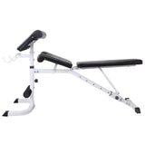 Workout Bench with Weight Rack&Barbell and Dumbbell Set 120 kg