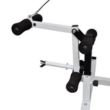Weight Bench with Weight Rack&Barbell and Dumbbell Set 120 kg