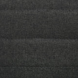 Dining Chairs 6 pcs Dark Grey Fabric - Close-Up Angle