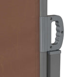 Retractable Side Awning 160x600 cm Brown - Top-Down View