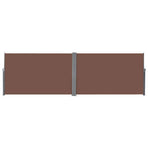 Retractable Side Awning 180x600 cm Brown