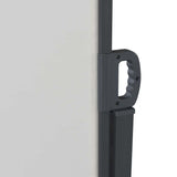 Retractable Side Awning Cream 600 x 200 cm Metal - 45-Degree Angle