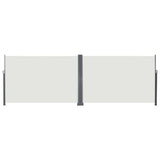 Retractable Side Awning Cream 600 x 200 cm Metal