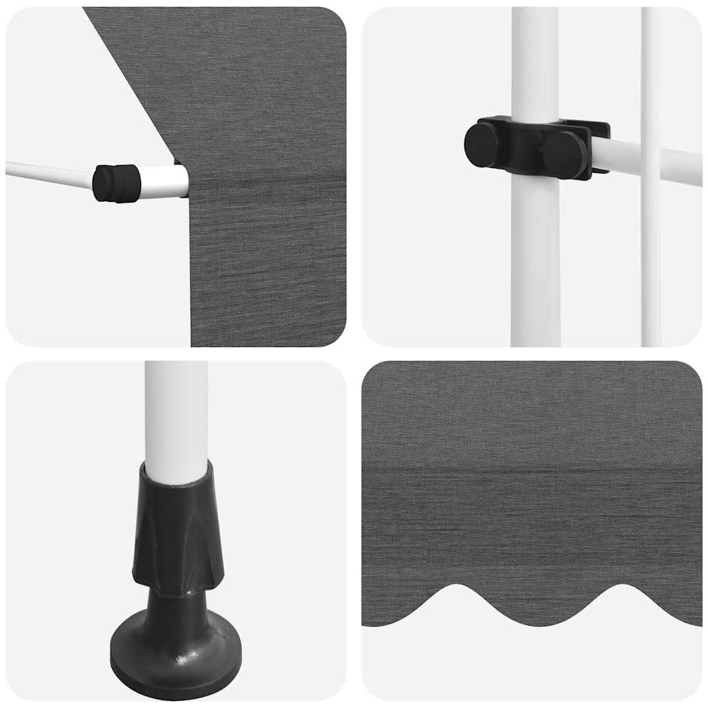 Manual Retractable Awning 150 cm Anthracite