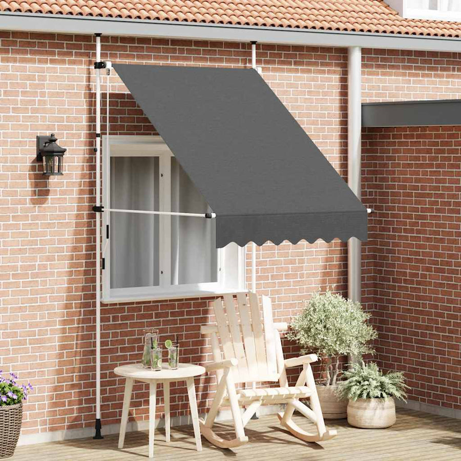 Manual Retractable Awning 150 cm Anthracite