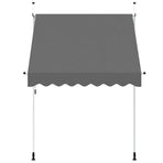 Manual Retractable Awning 200 cm Anthracite