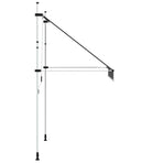 Manual Retractable Awning 200 cm Anthracite