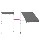 Manual Retractable Awning 200 cm Anthracite - Rear View