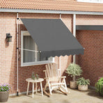Manual Retractable Awning 200 cm Anthracite