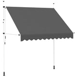 Manual Retractable Awning 250 cm Anthracite - Front View