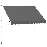 Manual Retractable Awning 300 cm Anthracite - Front View