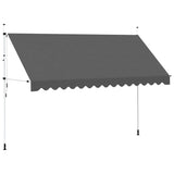 Manual Retractable Awning 400 cm Anthracite