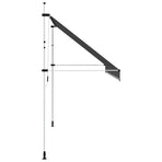 Manual Retractable Awning 400 cm Anthracite