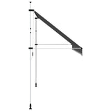 Manual Retractable Awning 400 cm Anthracite - Top-Down View