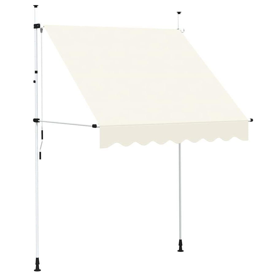 Manual Retractable Awning 200 cm Cream