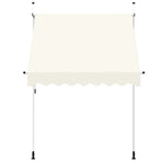 Manual Retractable Awning 200 cm Cream