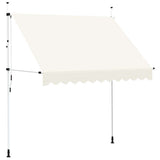 Manual Retractable Awning 250 cm Cream - Front View