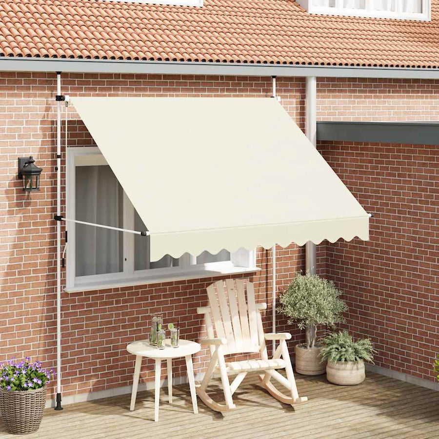 Manual Retractable Awning 250 cm Cream